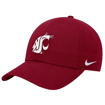 Casquette ajustable Nike Crimson Washington State Cougars Club pour homme
