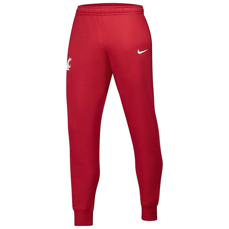 Pantalon en polaire Nike Crimson Washington State Cougars Club pour homme