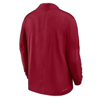 Pull Nike Crimson Washington State Cougars Dri-FIT à demi-zip pour homme