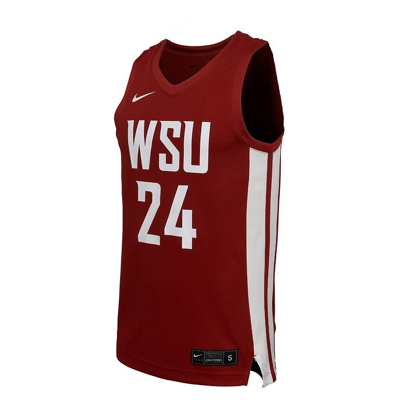 Maillot de basket-ball Nike Crimson Washington State Cougars Replica pour homme