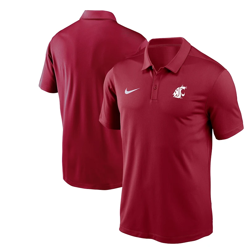 Polo Nike Victory Solid Performance pour homme, couleur cramoisie, Washington State Cougars