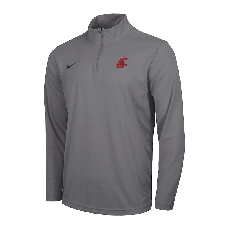 Men's Nike Gray Washington State Cougars Intensity Performance Quarter-Zip Pullover