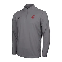 Men's Nike Gray Washington State Cougars Intensity Performance Quarter-Zip Pullover