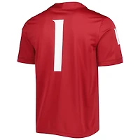 Men's Nike #1 Crimson Washington State Cougars Untouchable Football Jersey