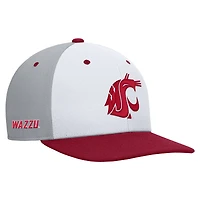 Casquette Nike Pro Performance Snapback pour homme, blanche/grise, Washington State Cougars