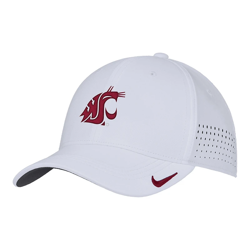 Men's Nike White Washington State Cougars 2025 On-Field Performance Flex Hat