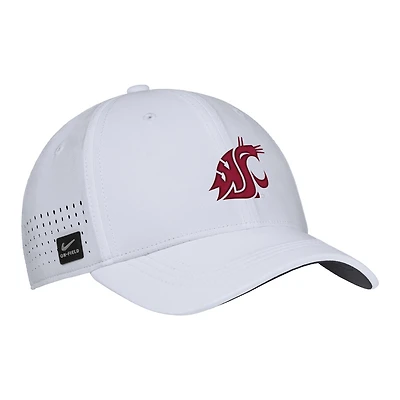 Men's Nike White Washington State Cougars 2025 On-Field Performance Flex Hat