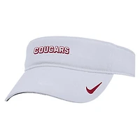 Visière ajustable Nike blanche Washington State Cougars 2025 On-Field Ace Performance pour homme
