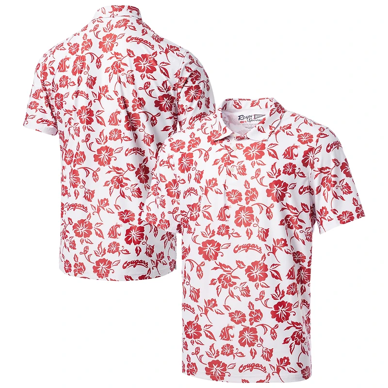 Men's Reyn Spooner  White Washington State Cougars Pua Performance Polo