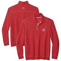 Men's Tommy Bahama Crimson Washington State Cougars Montego Bay Half-Zip Jacket