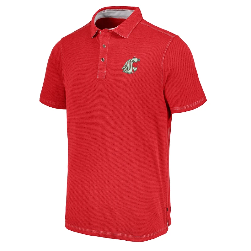 Men's Tommy Bahama Crimson Washington State Cougars Paradiso Cove Polo