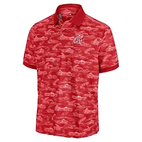 Polo Tommy Bahama Crimson pour homme des Cougars de l'État Washington Sport Bay View IslandZone