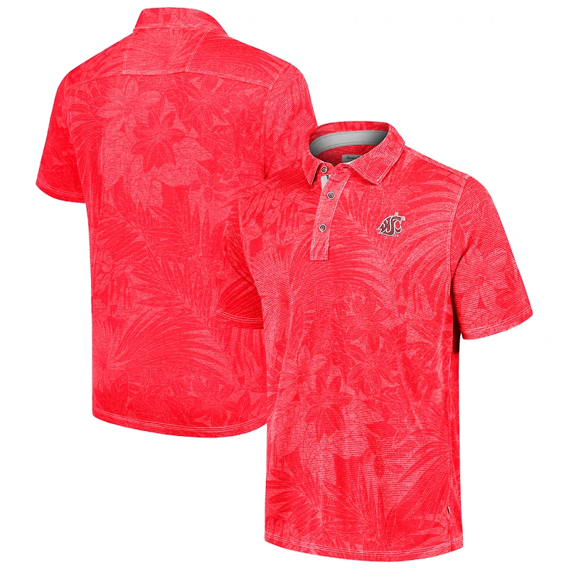 Men's Tommy Bahama  Crimson Washington State Cougars Sport Santiago Paradise Polo