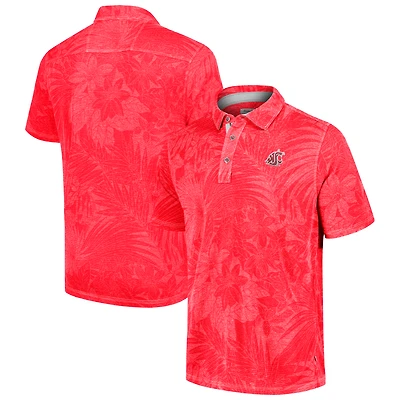 Polo Sport Santiago Paradise pour homme Tommy Bahama Crimson des Cougars de l'État Washington