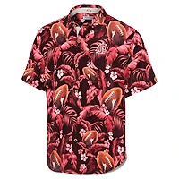 Chemise boutonnée pour homme Tommy Bahama Crimson Washington State Cougars Veracruz Cay First Down Blooms