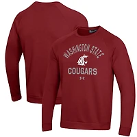 Sweat-shirt en polaire Under Armour Crimson Washington State Cougars All Day pour homme