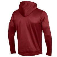 Sweat à capuche en polaire performant Crimson Washington State Cougars pour homme Under Armour