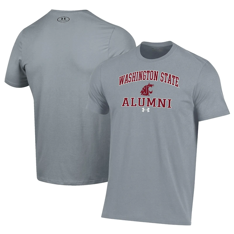 T-shirt de performance gris pour homme des Washington State Cougars, Under Armour