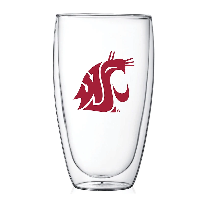Cougars de l'État de Washington 15 oz. Verre thermo à double paroi