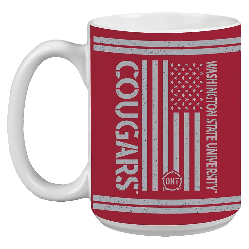 Cougars de l'État de Washington 15oz. Tasse d’appréciation militaire OHT