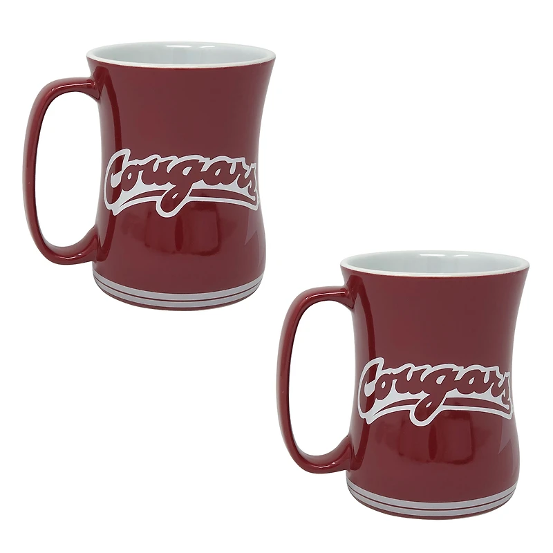 Washington State Cougars 16oz. Sculpted Barista Mug Two-Pack