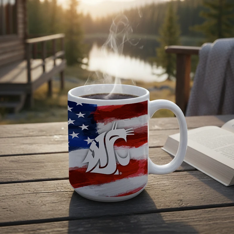 Washington State Cougars Two-Pack 15oz. Americana Mug Set