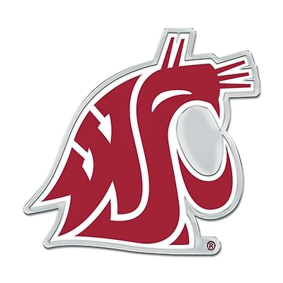 WinCraft Washington State Cougars Colored Chrome Auto Emblem