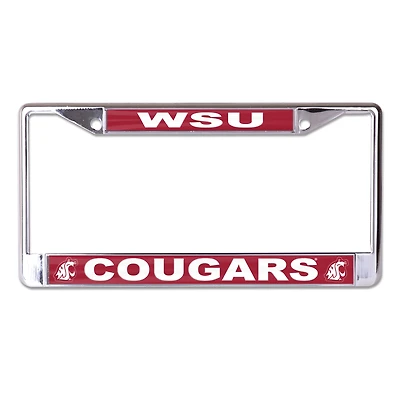 WinCraft Washington State Cougars S/L Color Covered Metal License Plate Frame
