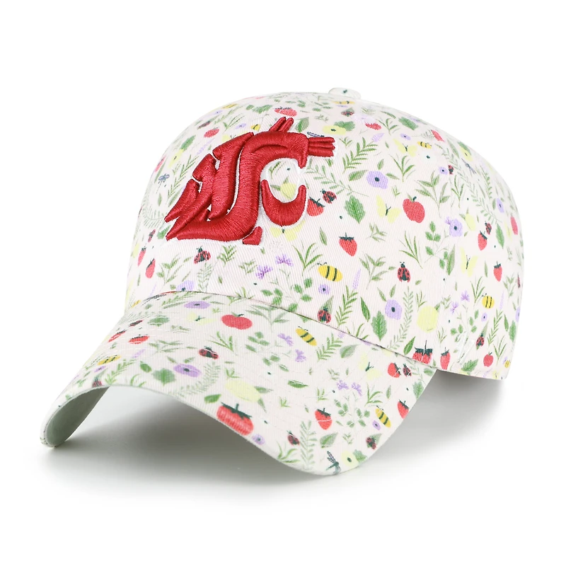 Women's '47 Natural Washington State Cougars Posey Clean Up Adjustable Hat