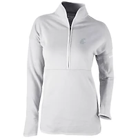 Women's Columbia  Gray Washington State Cougars Omni-Wick Go For It Half-Zip Pullover Top