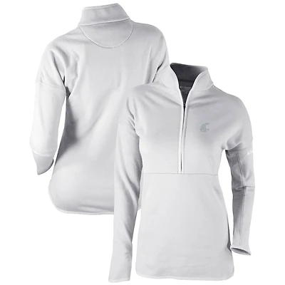 Haut à demi-zip Omni-Wick Go For It pour femme, gris, Columbia Washington State Cougars