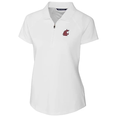 Women's Cutter & Buck White Washington State Cougars Forge Polo