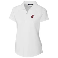 Women's Cutter & Buck White Washington State Cougars Forge Polo