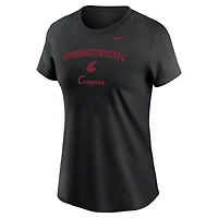 Women's Nike Black Washington State Cougars Primary T-Shirt