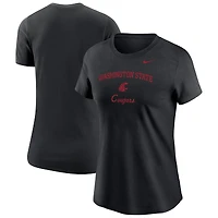 T-shirt Nike noir pour femmes Washington State Cougars
