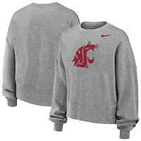 Women's Nike Gray Washington State Cougars Phoenix Fleece Pullover Sweatshirt