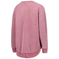 Sweat à capuche Pressbox Crimson Washington State Cougars Ponchoville pour femme