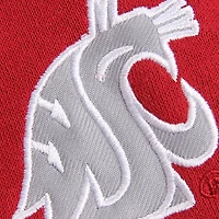 Women's Stadium Athletic Crimson Washington State Cougars Arched Name Full-Zip Hoodie