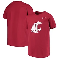 Youth Nike Crimson Washington State Cougars Cotton Logo T-Shirt