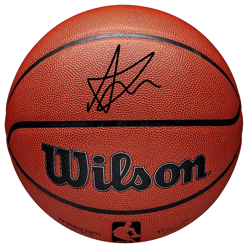 AJ Dybantsa Washington Wizards Autographed Wilson Authentic Series Indoor/Outdoor Basketball