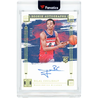 Carte de recrue autographiée de Bilal Coulibaly (Washington Wizards) 2023-24 Panini Impeccable Gold #RA-BIL #7/10