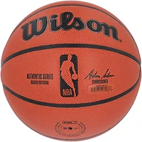 Ballon de basket-ball intérieur/extérieur Wilson Authentic Series autographié par Cam Whitmore, Washington Wizards
