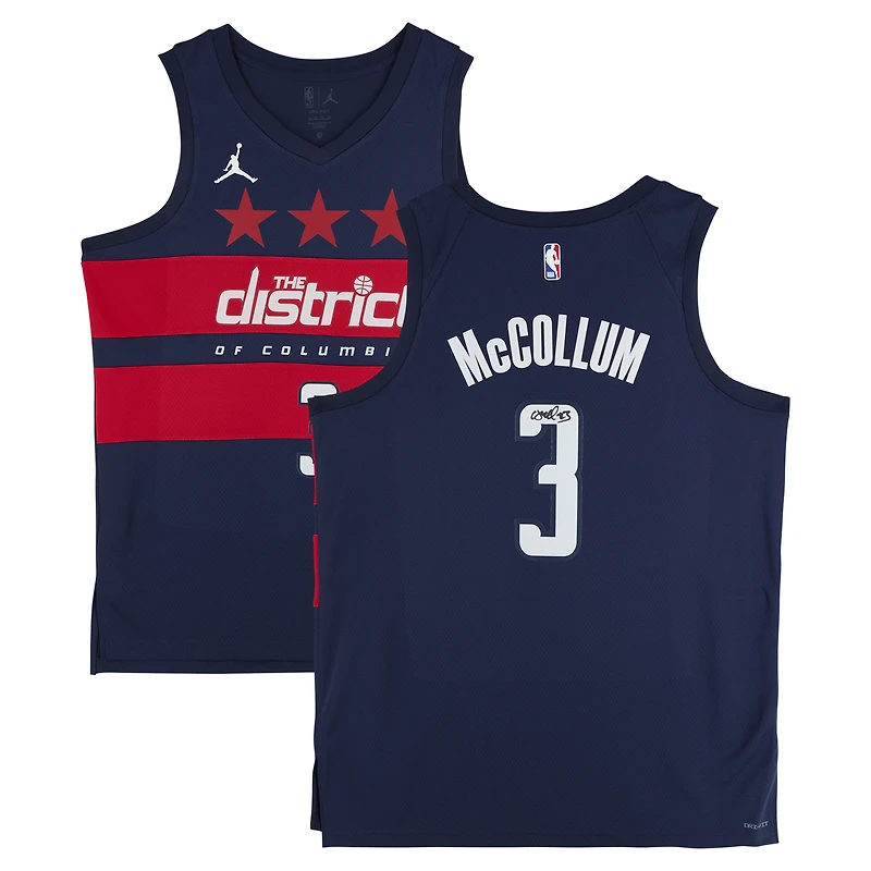 CJ McCollum Washington Wizards Autographed Nike Navy Statement Edition Swingman Jersey  