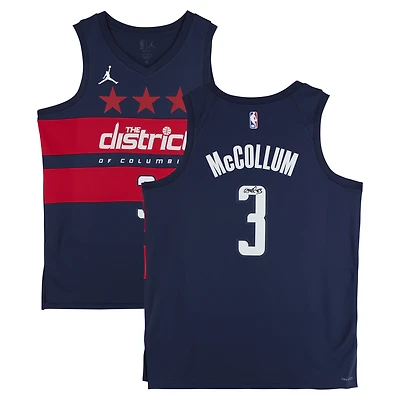 CJ McCollum Washington Wizards Autographed Nike Navy Statement Edition Swingman Jersey