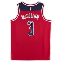 CJ McCollum Washington Wizards Autographed Nike Red Icon Edition Swingman Jersey  