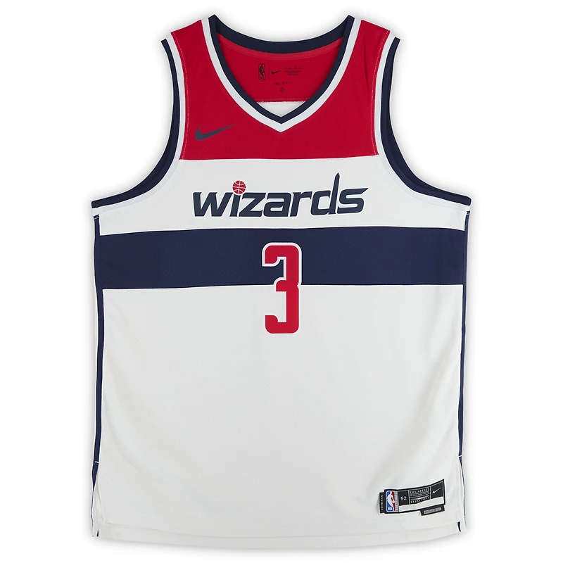Maillot Swingman Nike blanc édition Association autographié par CJ McCollum des Washington Wizards