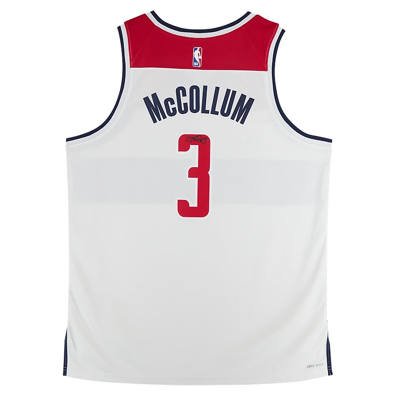 CJ McCollum Washington Wizards Autographed Nike White Association Edition Swingman Jersey