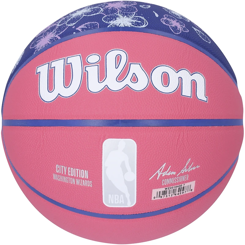 CJ McCollum Washington Wizards Autographed Wilson 2022-23 City Edition Collector's Basketball