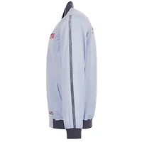 Men's JH Design  Light Blue Washington Wizards 2024/25 City Edition Full-Zip Nylon Bomber Jacket