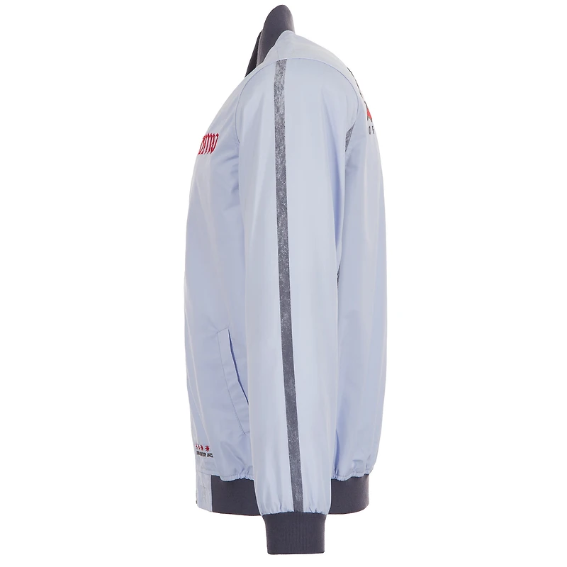 Men's JH Design Light Blue Washington Wizards 2024/25 City Edition Full-Zip Nylon Bomber Jacket
